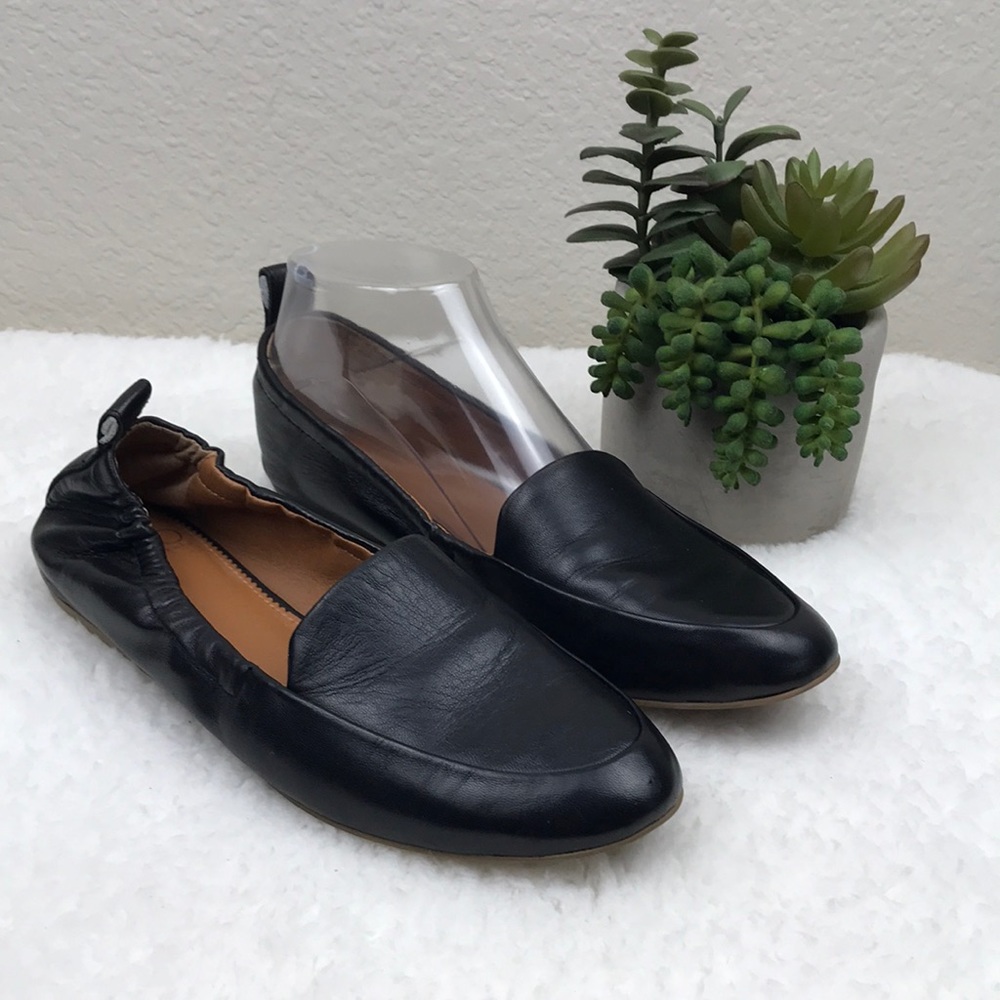 Franco Sarto Stacy Loafers Black Leather 6M